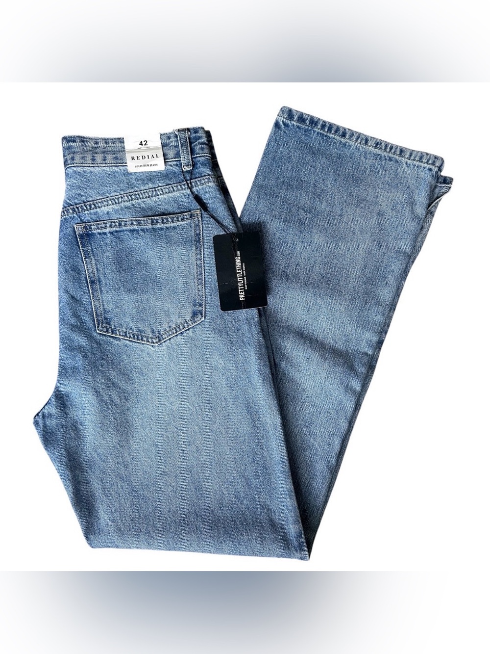 Pretty Little Things Redial Split End Hem Straight Jeans Women’s Size 12